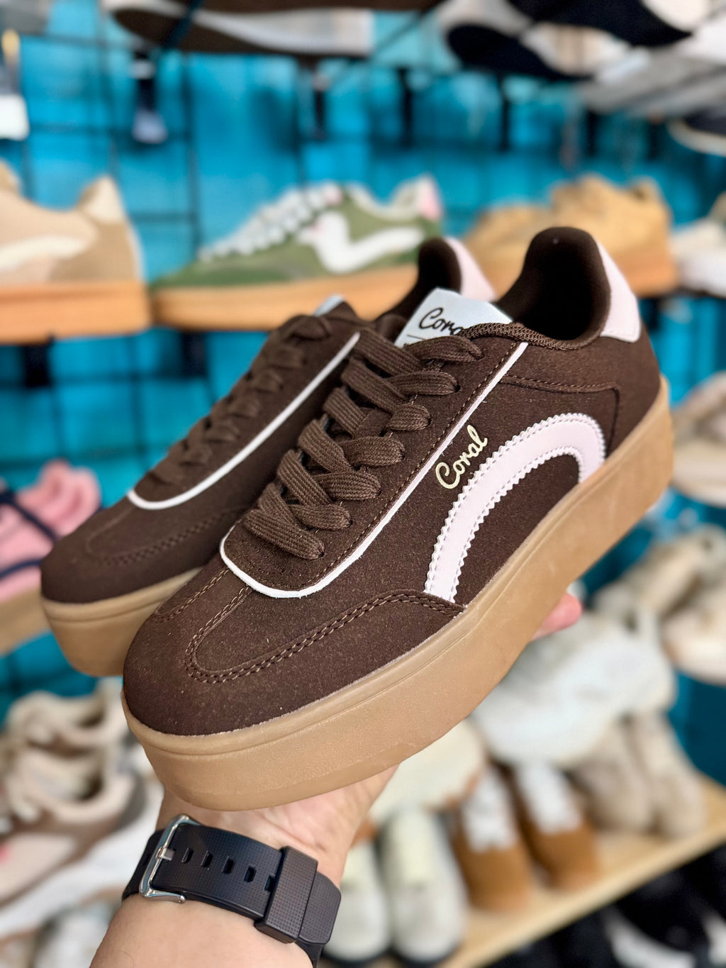 Tenis Coral NAOKO 3 BROWN