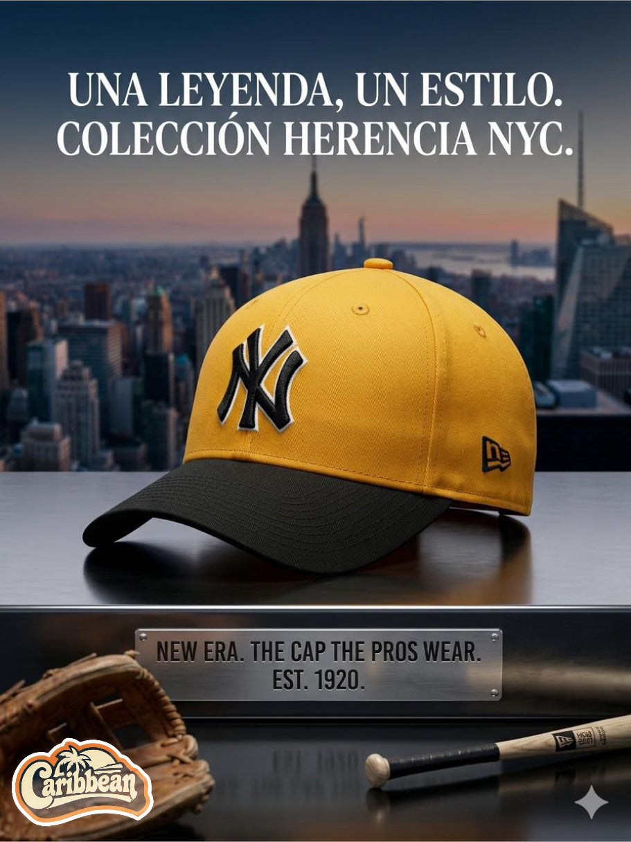 Gorra Equipos NY amarilla