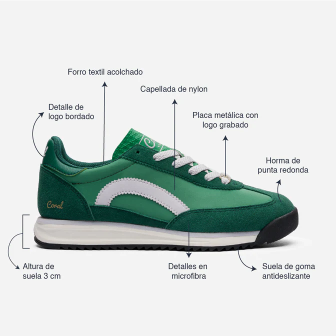 Tenis Coral TABBY Green