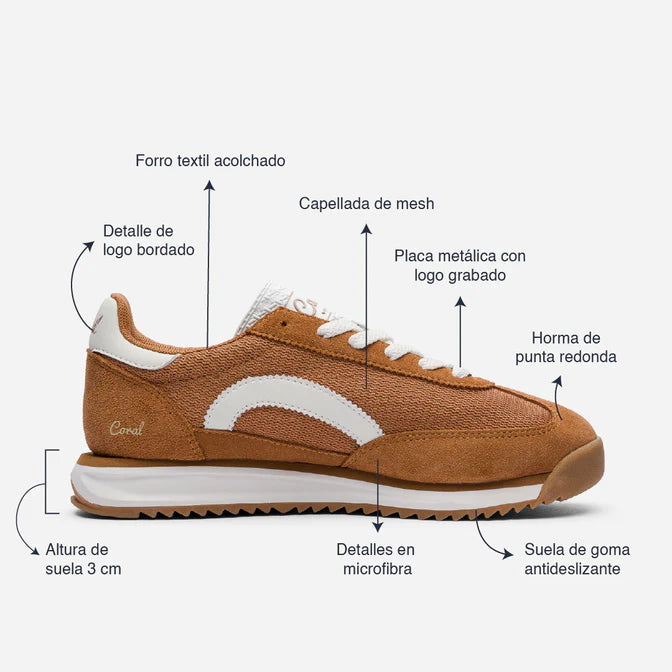 Tenis Coral TABBY Tan