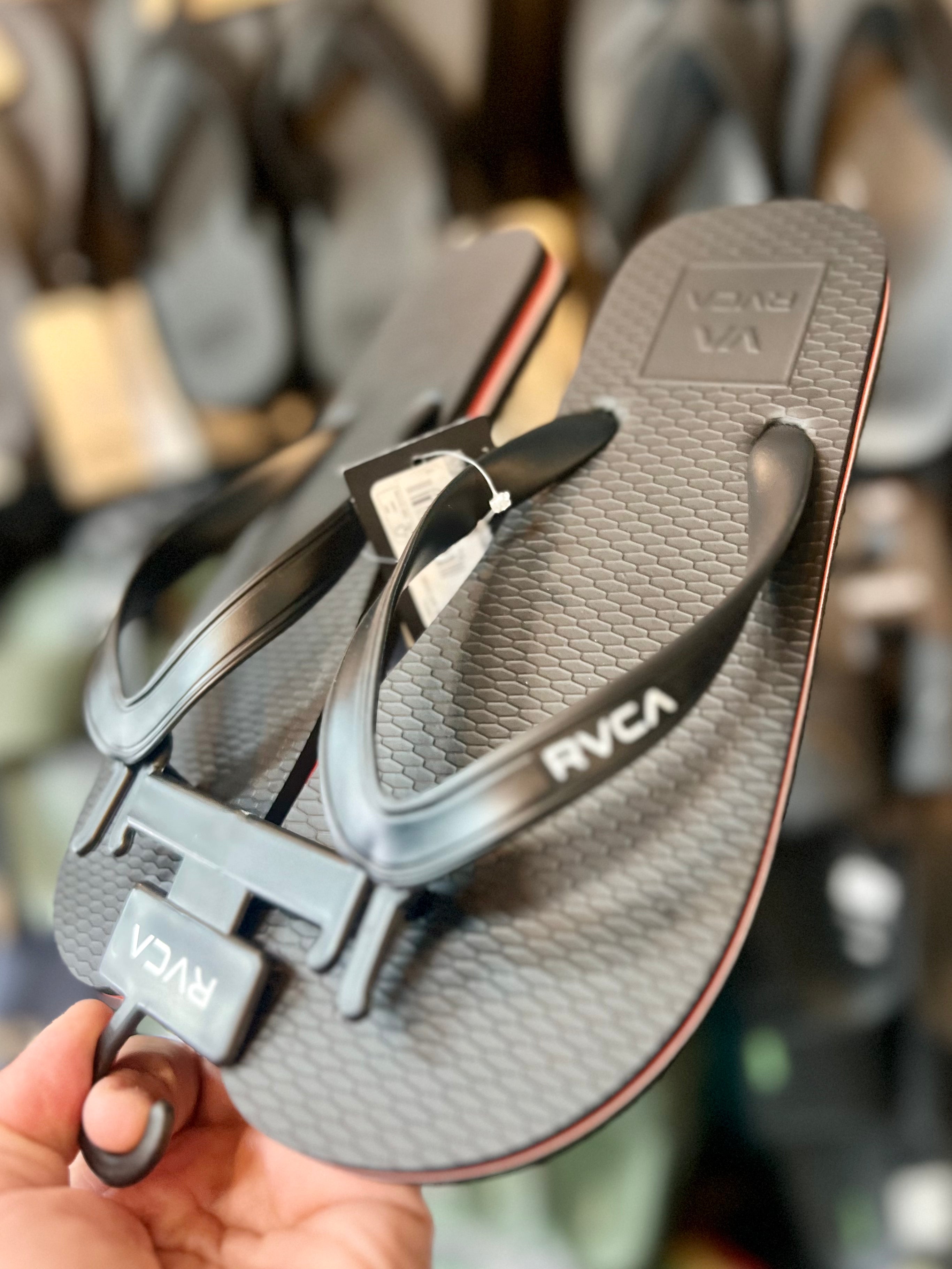 Sandalia RVCA Hule Negra