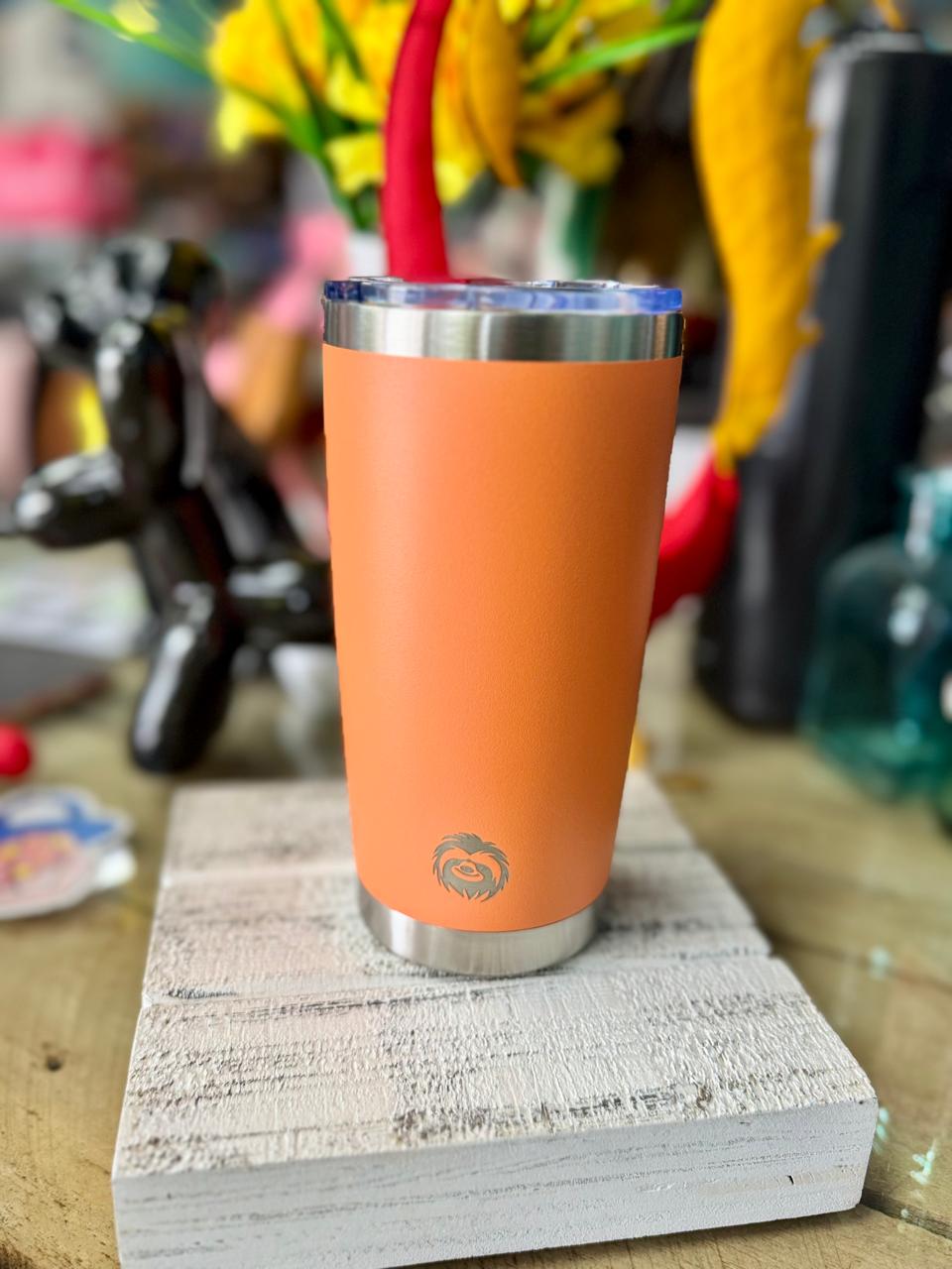 Vaso Lazy Tumbler 20oz Anaranjado