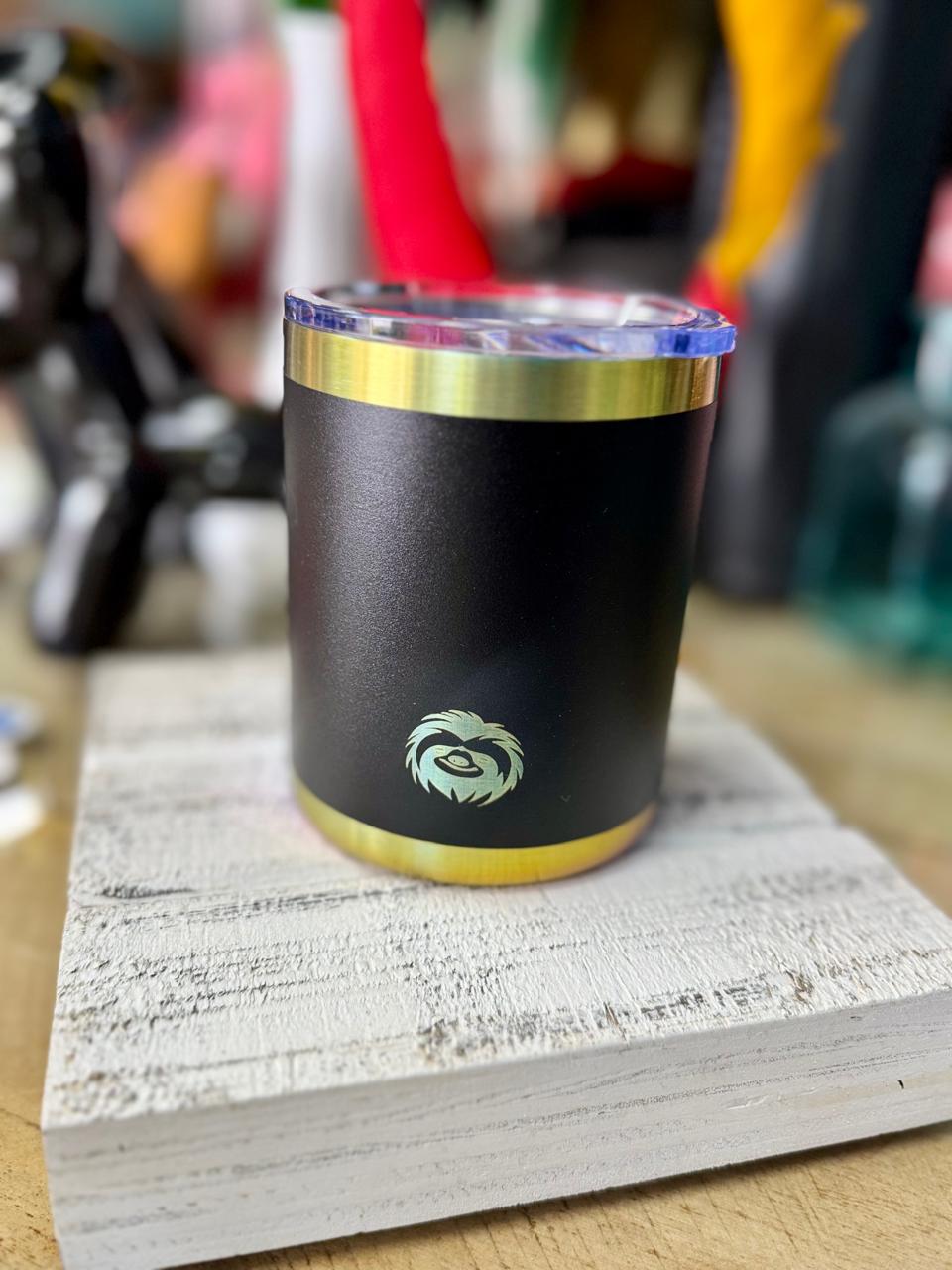 Vaso Lazy Tumbler Wiskero 12oz Negro Tornasol