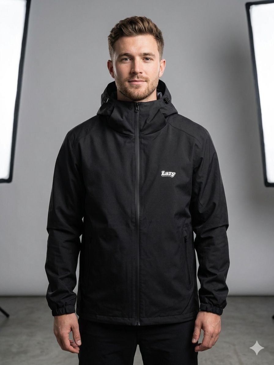 Jacket Impermeable Lazy Negra